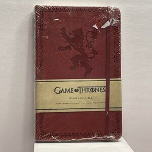 Game of Thrones House Lannister Journal Ruled Lined W/Pocket NEW See Description